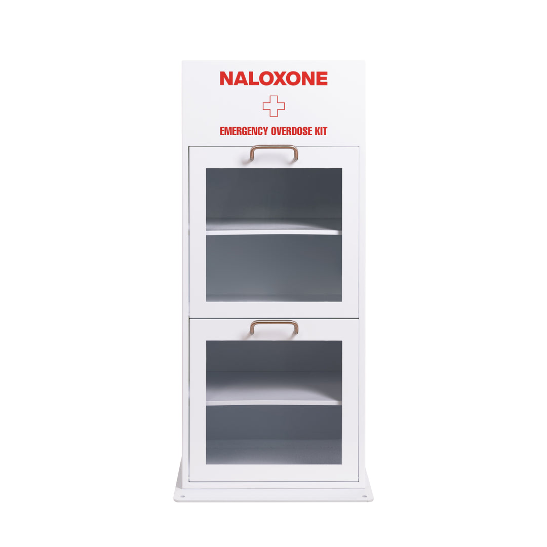 Naloxone Distribution Metal Box - Holds 100 Boxes of Naloxone - Alternative to a Naloxone Vending Machine