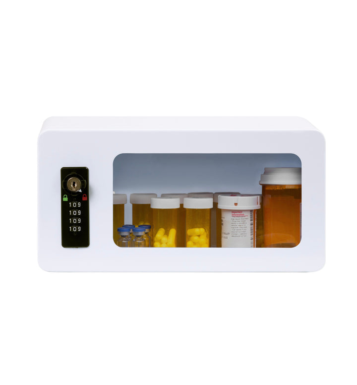 Medication Lock Box with Combination Keypad Lock