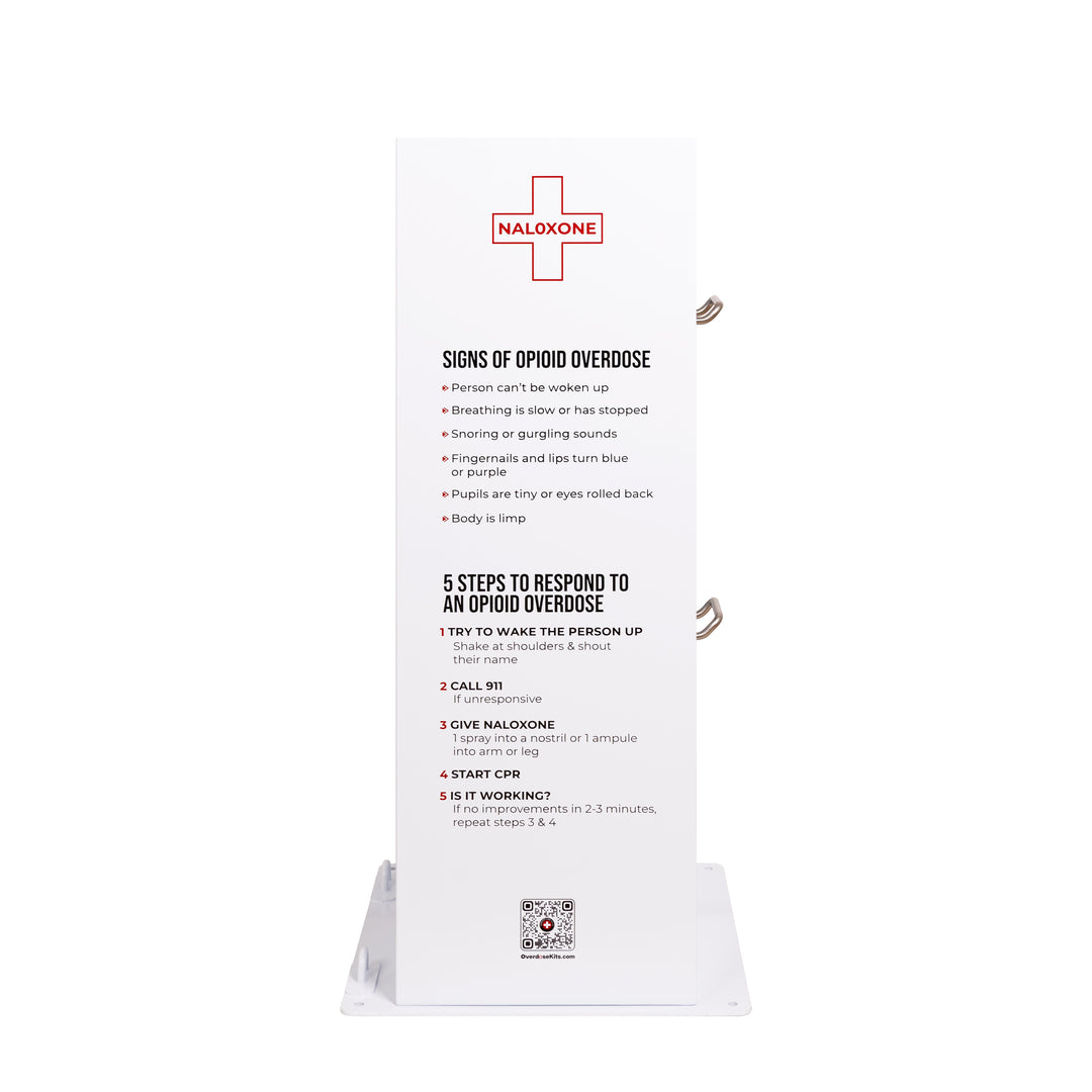 Naloxone Distribution Metal Box - Holds 100 Boxes of Naloxone - Alternative to a Naloxone Vending Machine