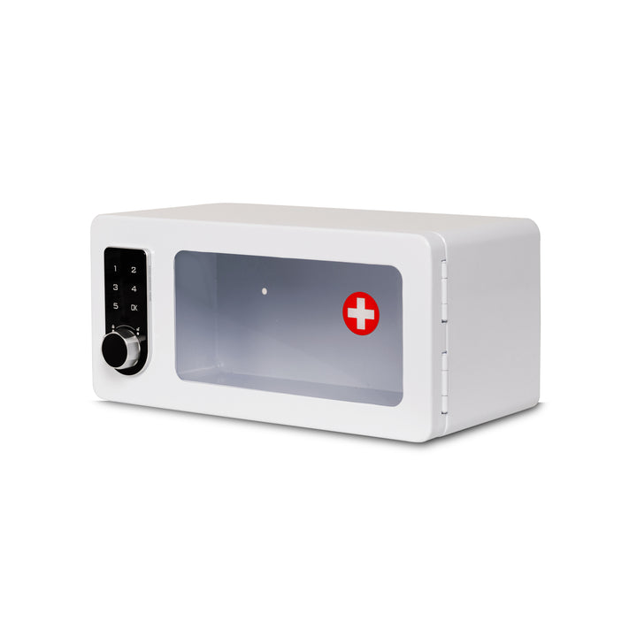 Medicine Lock Box Cabinet with Electronic Touch Keypad Lock