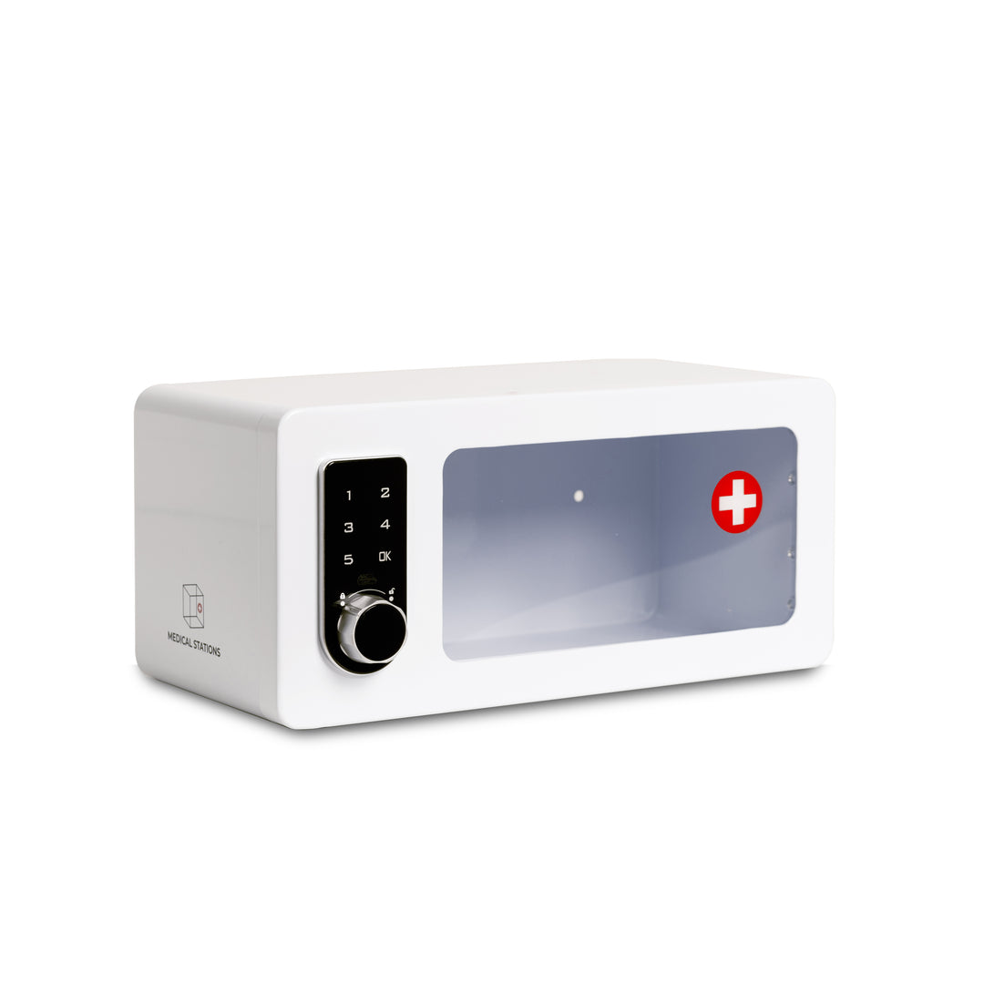 Medicine Lock Box Cabinet with Electronic Touch Keypad Lock