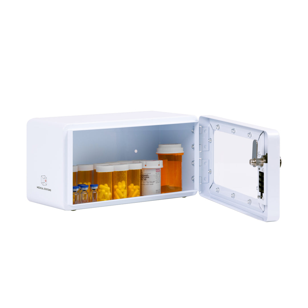 Medication Lock Box with Combination Keypad Lock