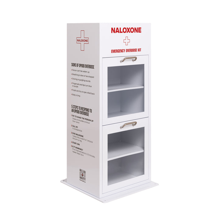 Naloxone Distribution Metal Box - Holds 100 Boxes of Naloxone - Alternative to a Naloxone Vending Machine
