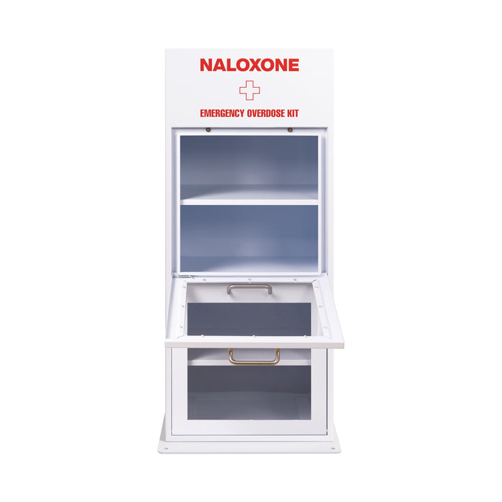 Naloxone Distribution Metal Box - Holds 100 Boxes of Naloxone - Alternative to a Naloxone Vending Machine
