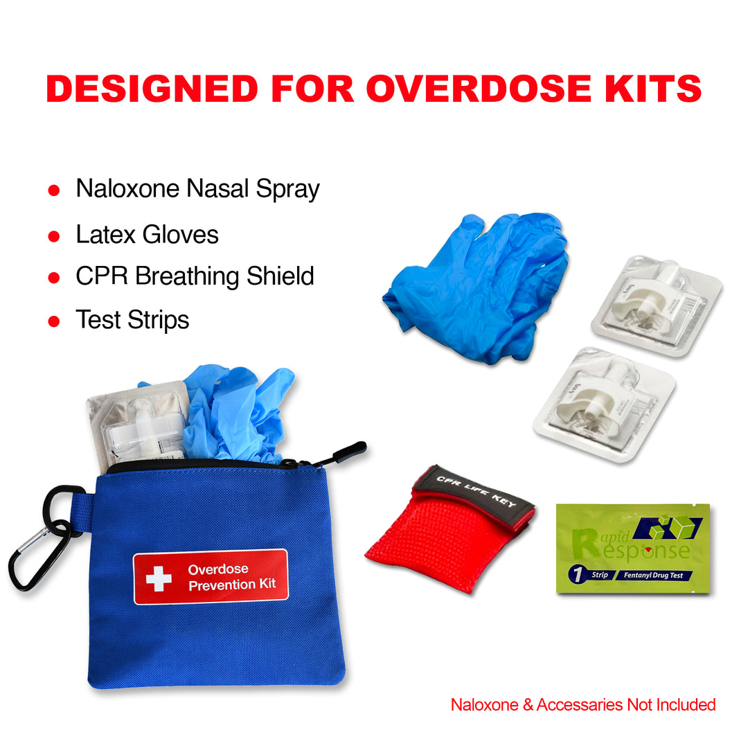 Naloxone Canvas Bag - Compact Overdose Prevention Kit Pouch (Naloxone not Included)