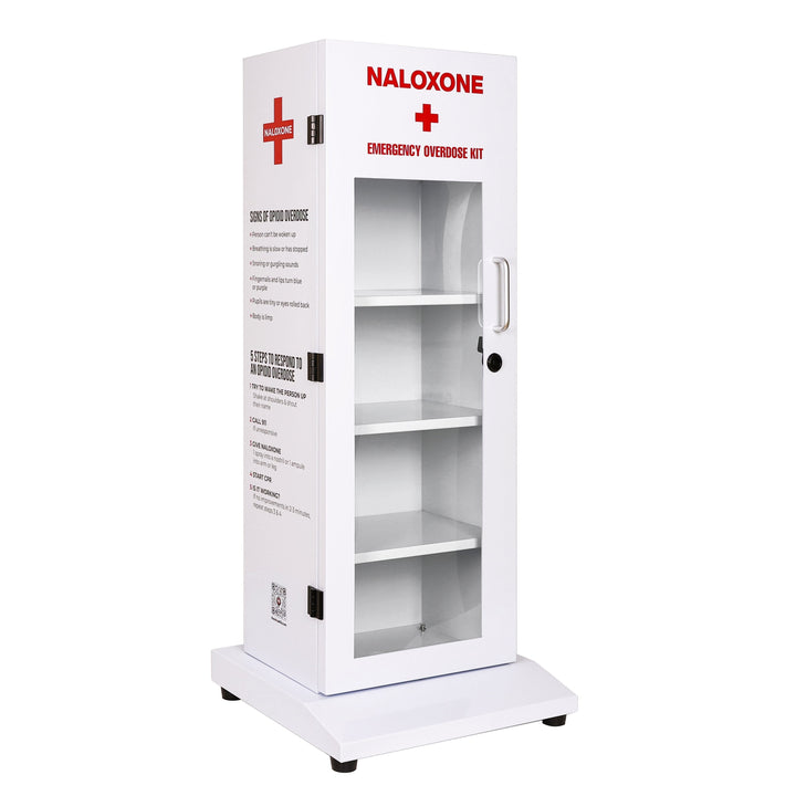 Naloxone Distribution Locker Box | 100% Waterproof for Outdoor Use | Alternative to a Naloxone Vending Machine ( Holds 80 Naloxone Boxes)