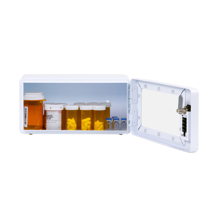 Medication Lock Box with Combination Keypad Lock