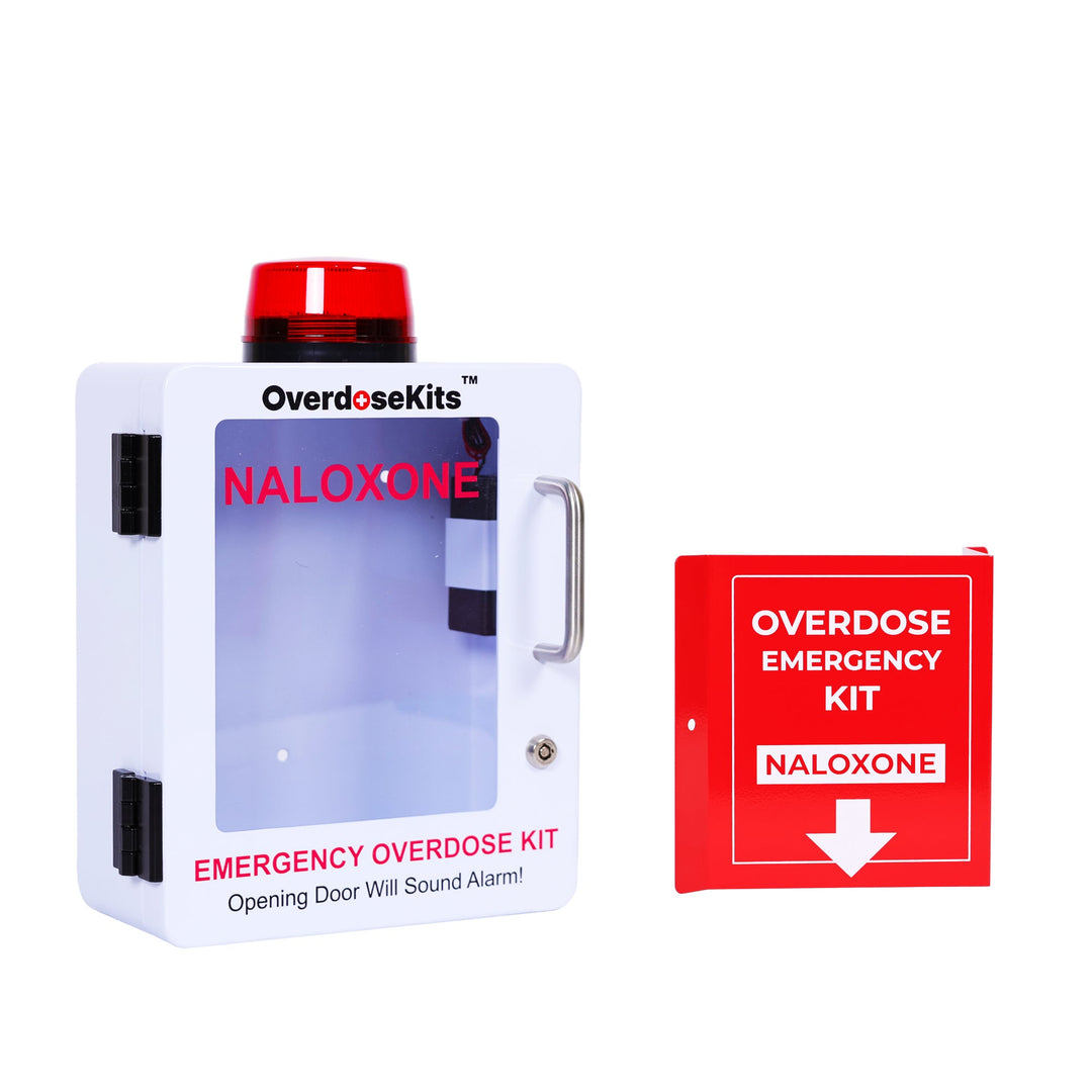 Overdose Emergency Kit Naloxone 3D Sign - Red