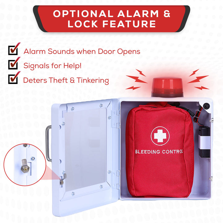 Bleeding Control Kit + Emergency Wall Cabinet