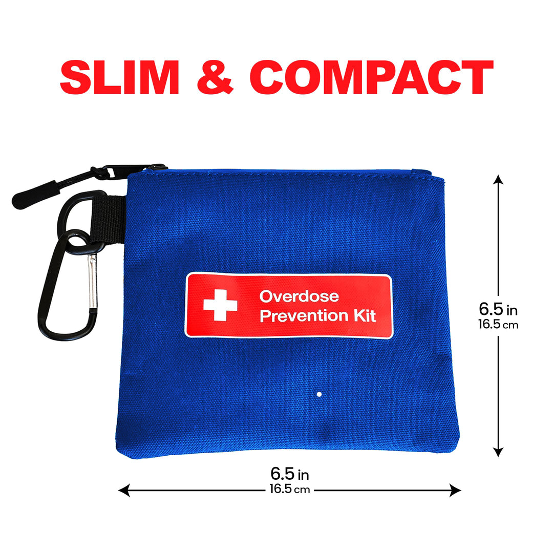Naloxone Canvas Bag - Compact Overdose Prevention Kit Pouch (Naloxone not Included)