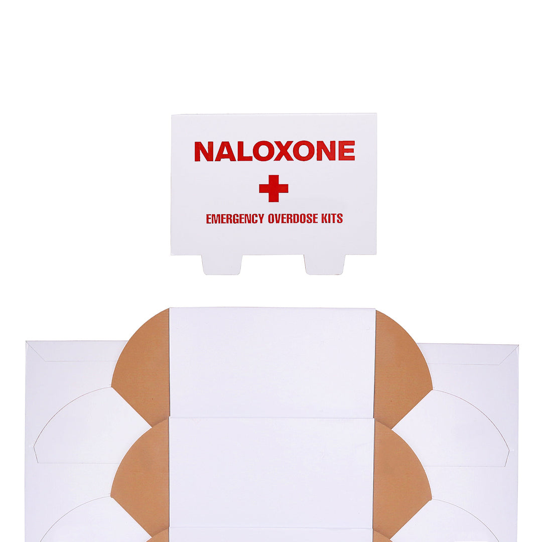 Naloxone Distribution Tabletop Stand ( Holds 24 Naloxone Boxes)