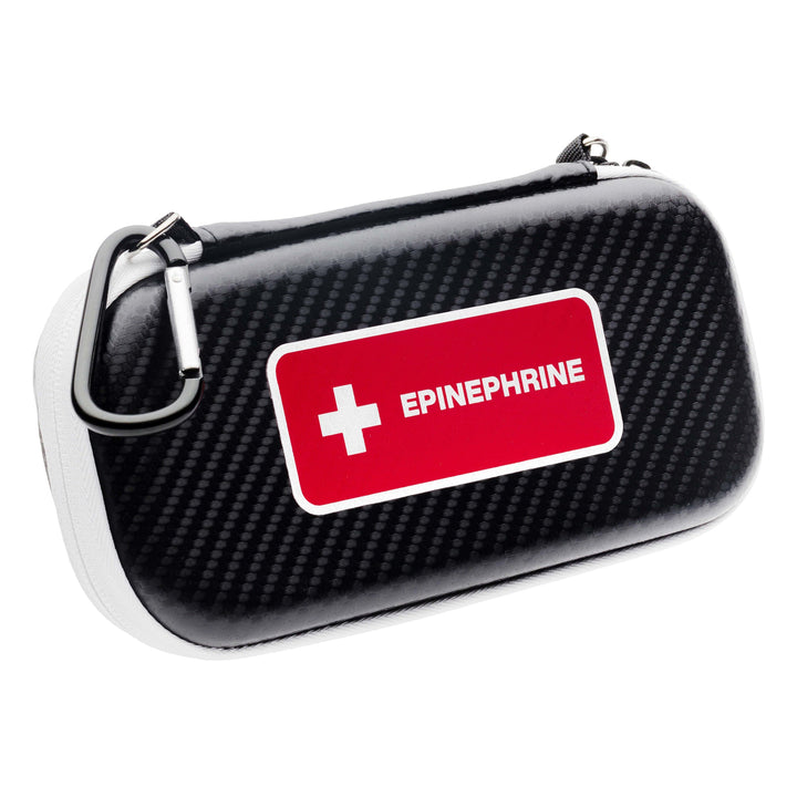 EpiPen Insulated Hardshell Case | Slim & Compact Design Holds 2 EpiPens & Medical Accessories | Carabiner & Medical Id Card Included