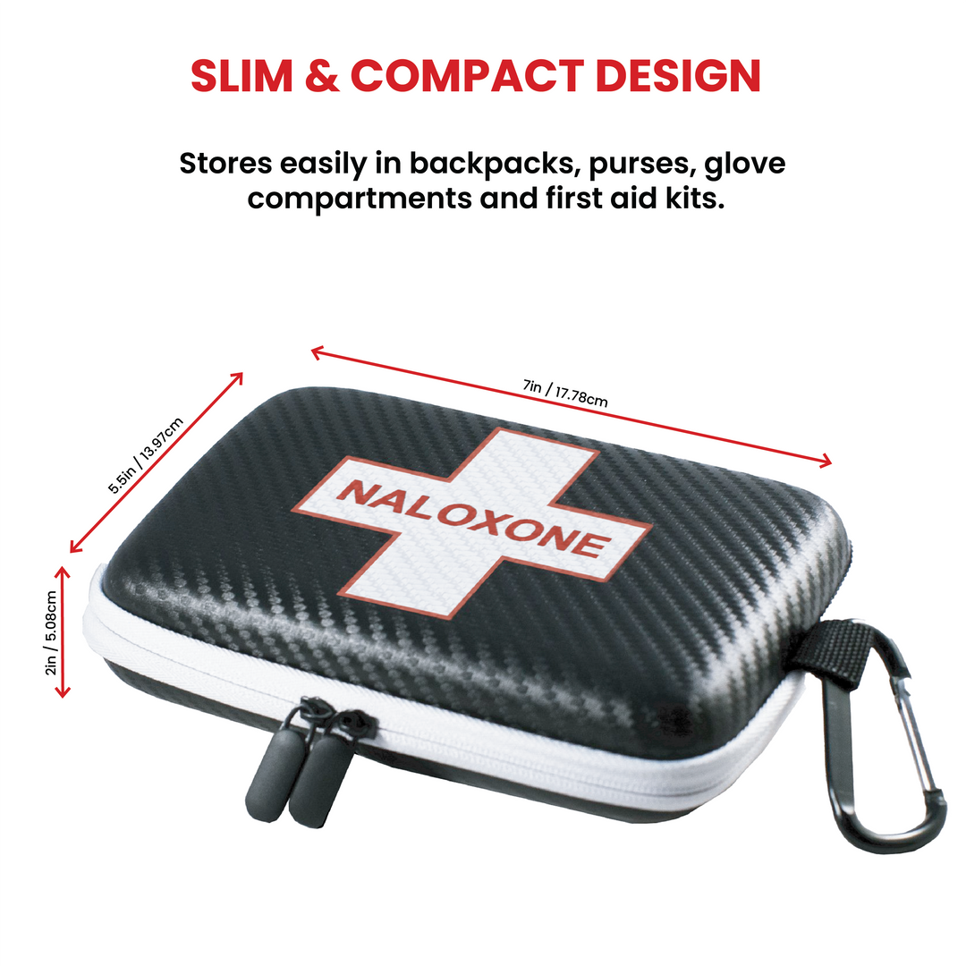 Naloxone Hard Shell Case – Compact 2-Dose Storage