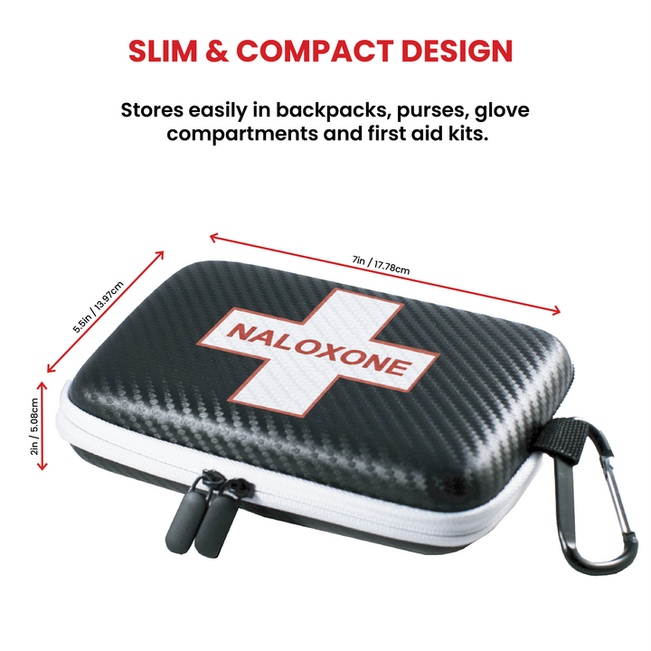 Naloxone Hard Shell Case – Compact 2-Dose Storage
