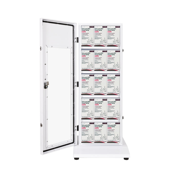 Naloxone Distribution Locker Box | 100% Waterproof for Outdoor Use | Alternative to a Naloxone Vending Machine ( Holds 80 Naloxone Boxes)