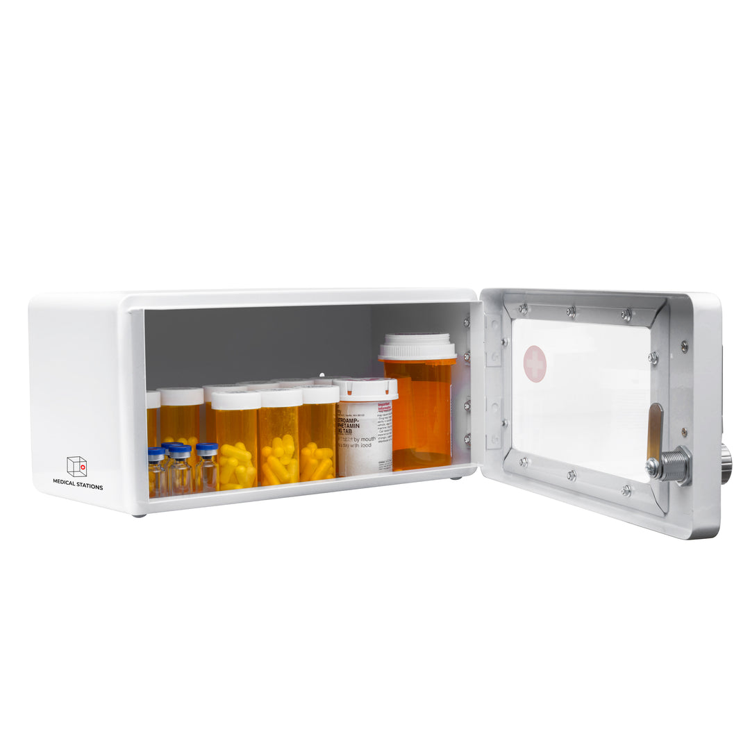Medicine Lock Box Cabinet with Electronic Touch Keypad Lock