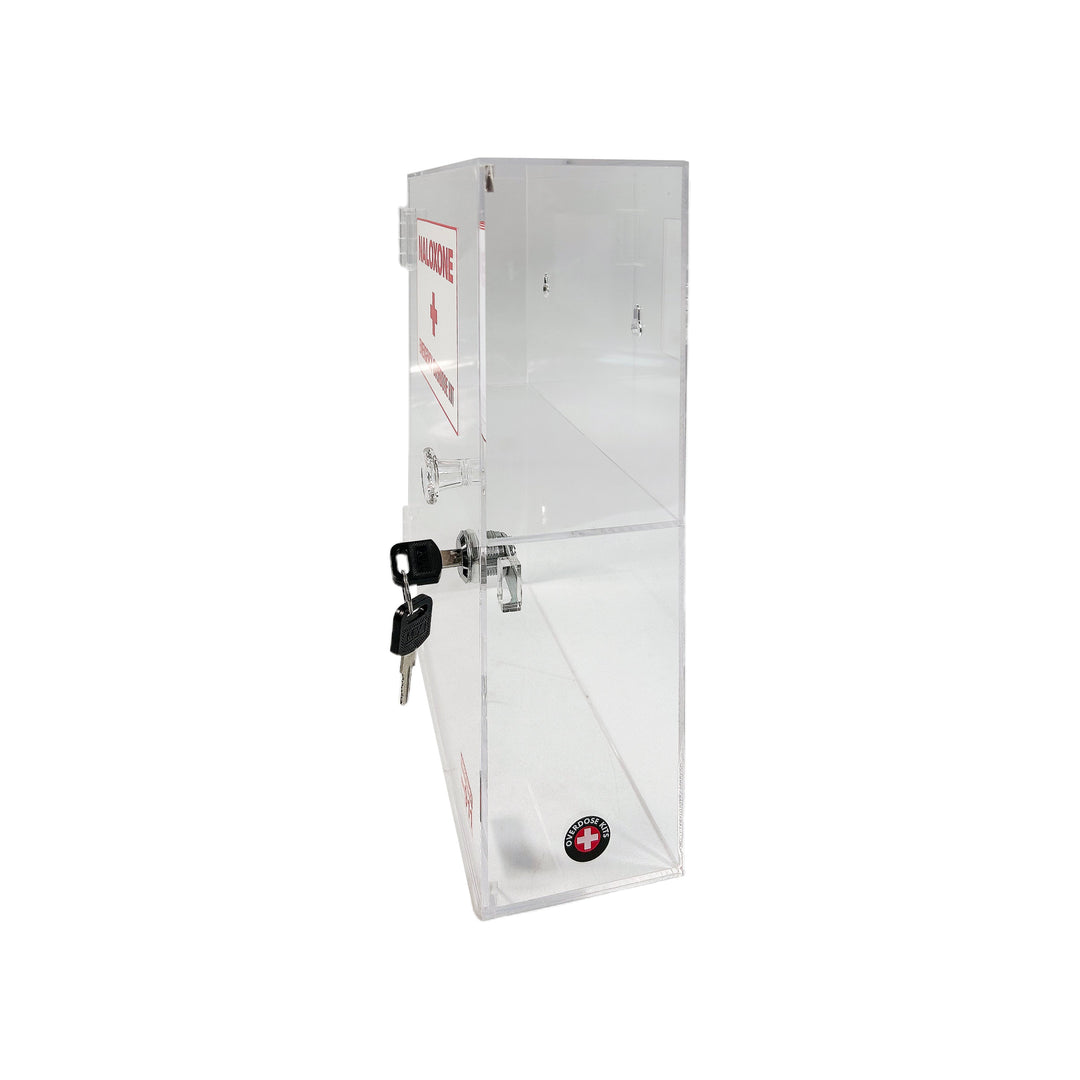 Naloxone & Bleeding Control Kit Emergency Wall Mount Cabinet (Clear)