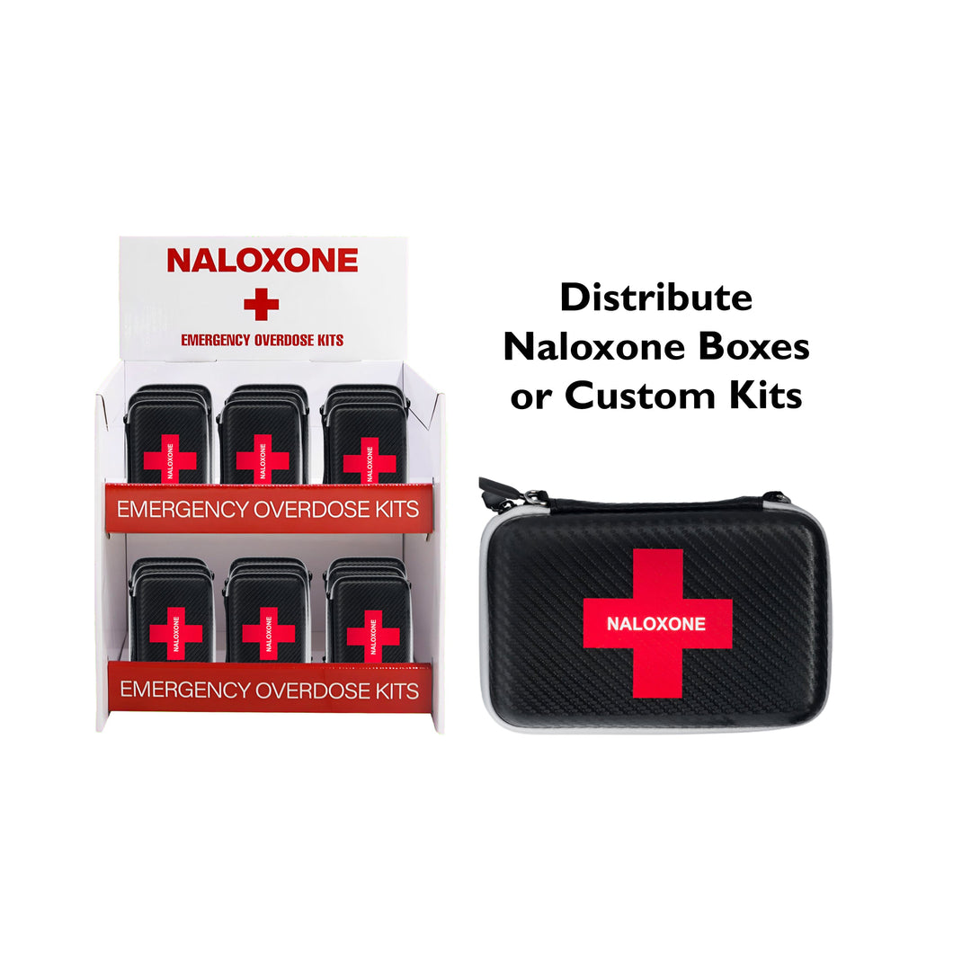 Naloxone Distribution Tabletop Stand ( Holds 24 Naloxone Boxes)