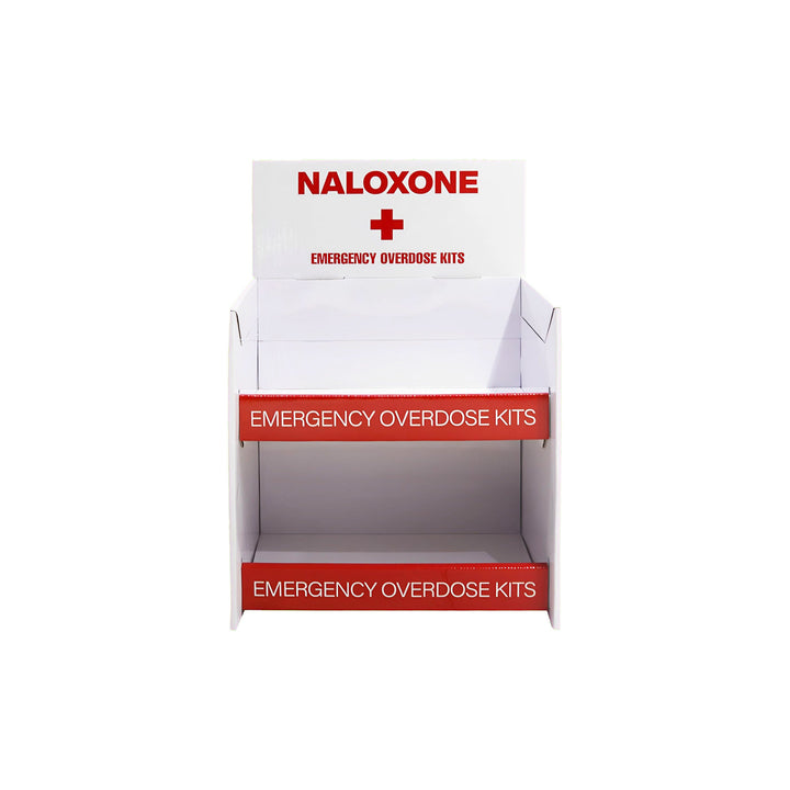 Naloxone Distribution Tabletop Stand ( Holds 24 Naloxone Boxes)