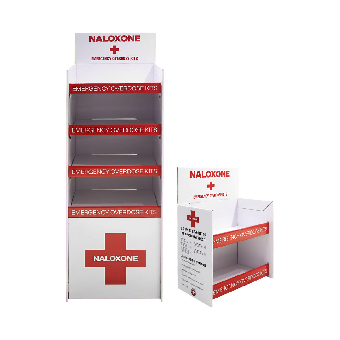 Naloxone Distribution Tabletop Stand ( Holds 24 Naloxone Boxes)