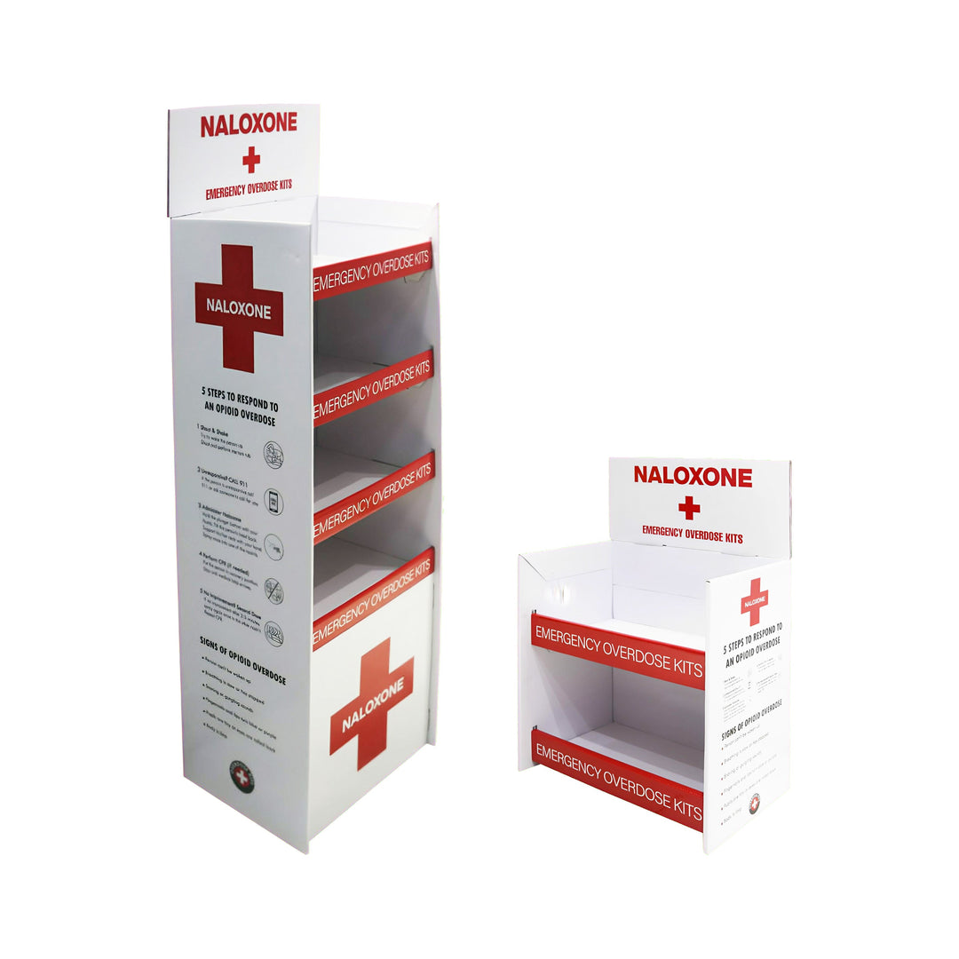 Naloxone Distribution Tabletop Stand ( Holds 24 Naloxone Boxes)