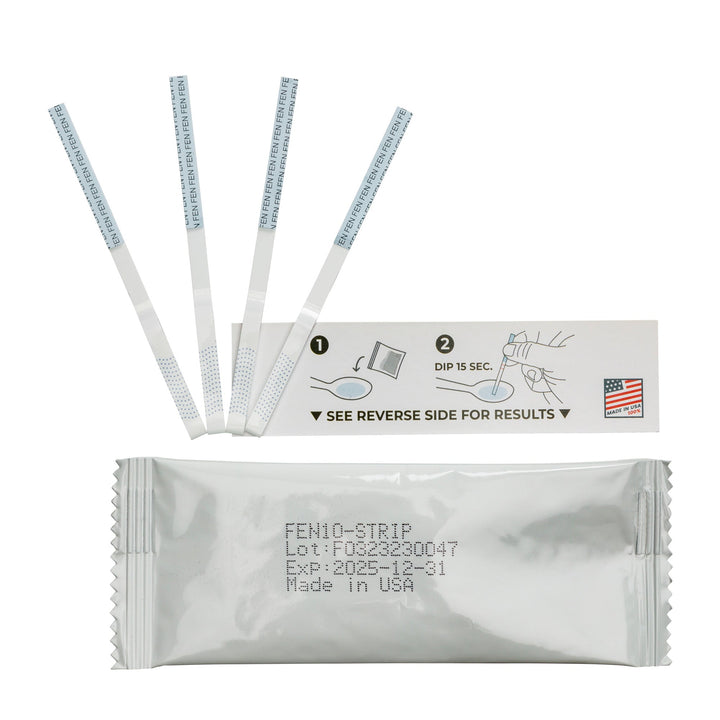 FYL Test Strip Opioid Overdose Prevention Kit - Includes 5 FYL Test Strips, Hardshell Case, Mixing Container, 10mg Spoon and Instructions